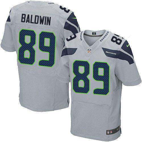 Nike Seahawks #89 Doug Baldwin Grey Alternate Men's Stitched NFL Vapor Untouchable Elite Jersey - Click Image to Close